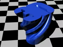 "3D" Twist Vase