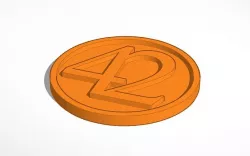 42 Digital; Coin 40x3mm V1 Crypto Currency