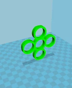 5 Bearing 5 Circle Fidget Spinner