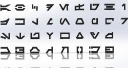 Aurebesh Letters (Star Wars Alphabet)