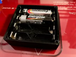 Batterybox for 4AA batteries with cover