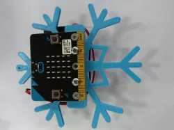 BBC microbit snowflake Christmas decoration