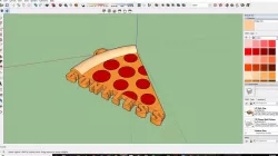 Boneless Pizza Keychain