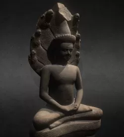 Buddha protected by the naga