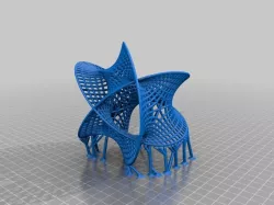 Calabi  mobeus with pillars use 8mm brim / PLA raft