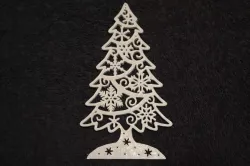 Christmas Tree with Snowflake Ornaments