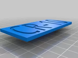 CR10 NAME PLATE