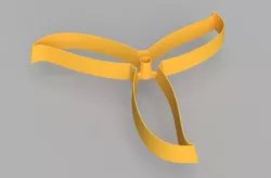 Cyclone triblade propeller cookie cutter