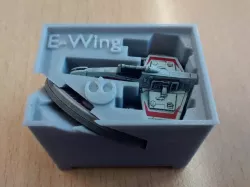 E-Wing Holder (X-Wing Miniatures) for Stanley organizer