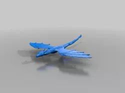 Low Poly Flying Dragon