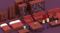 Low Polygon - Home Furnishing Prop Pack
