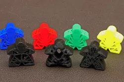 Meeples for Alternate Carcassonne Board Game Zombies