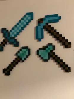 Minecraft foam tool wall mount