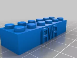 My Customized Lego Block Necklace/Keychain ava