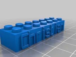 My Customized Lego Block Necklace/Keychain