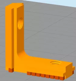 OpenBuilds Inside Hidden Corner Bracket with Threads for V Slot extrusion