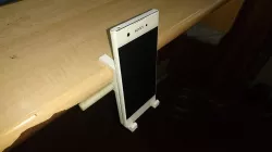 Parametric mobile phone shelf clip