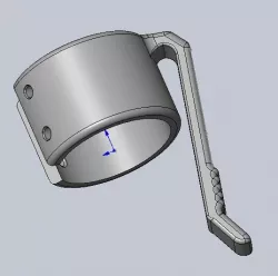 Pocket Clip for ~1" Flashlight