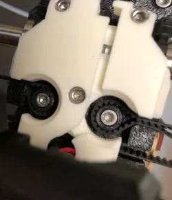 Prusa i3 MK3 X carriage back plate with belt access