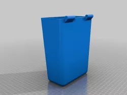 Simple and small hinged car trash can
