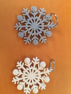 Snowflake keychain