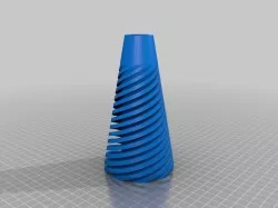 spiral cone vase