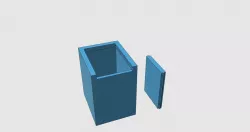 Storage box with a sliding lid