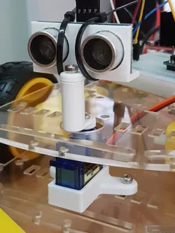 Ultrasonic to servo mount