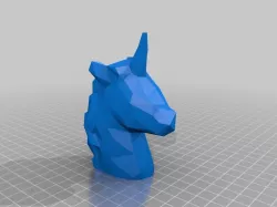 Unicorn - Low Poly / Voronoi