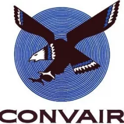 Vintage Convair Aircraft Sign Litho