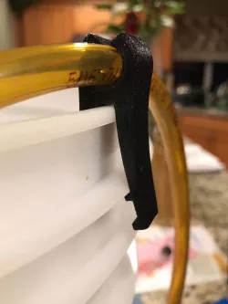 Wine racking hose holder
