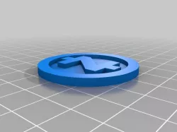 Zcash coin 40x3mm crypto currency digital 