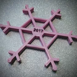 2017 BlocksCAD snowflake