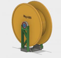 Spool Holder holding up to large 3kg spools by Tech with Kramer, Download  free STL model