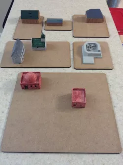 3mm MDF Lot Basing for Structures and Buildings Wargaming