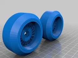 BBS style wheels for 1/10 rc drift