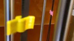 Belt clip - carriage stop