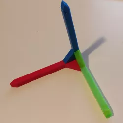 Cartesian coordinate cross