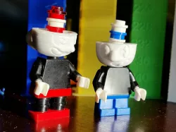 Cuphead & Mugman mini figure heads
