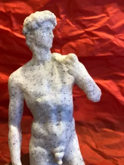David Statue From Goonies. Member is upside down.