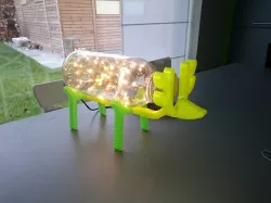 Deer sculpture Led Licht 3D printed