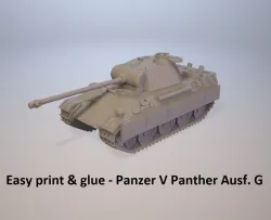 Easy print & glue - Panzer V Panther Ausf.G