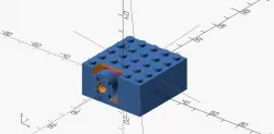 fully integrated Lego servo bracket
