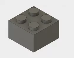 Fusion 360 2x2 Lego Block Generator