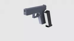 Glock 17 + Removable Magazine + Holster - Gun