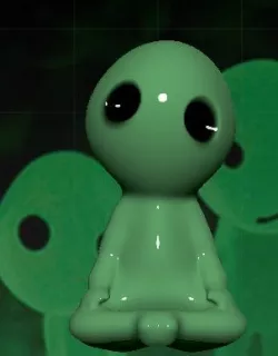GLOWING KODAMA PRINCESS MONONOKE LUMINOUS TREE ELVES. (6 POSES)