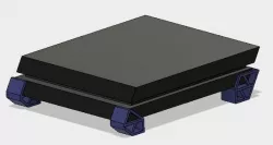 Horizontal standing PS4 feet