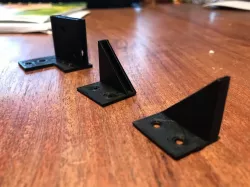 Ikea Lack table enclosure parts - 3mm plates - hinge,corners,Filament guide,..