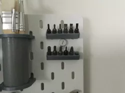 IKEA Skadis drill bit holder