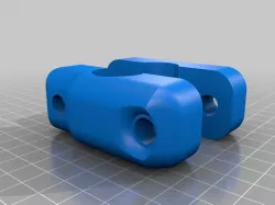 Kayak track clamp for DIY Fish Finder transducer mount